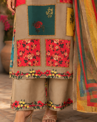 Digital Printed Lawn 3 Piece Suit with Premium Printed Dupatta