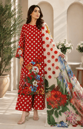 Ruby Bloom Digital Printed Lawn 3 Piece Suit