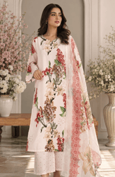 Blush Lily Digital Printed Lawn 3 Piece Suit
